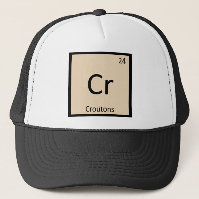 Cr - Croutons Chemistry Periodic Bord Symbol Keps (Framsida)