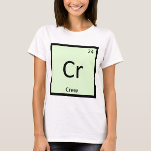 Cr - Kemisk återkommande Bord-symbol för besätt T-shirt