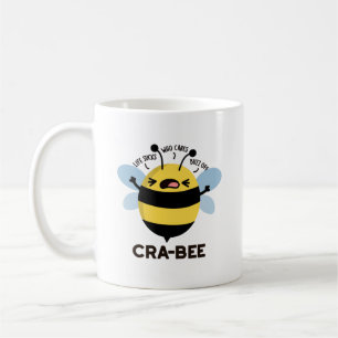 Cra-bee Funny Crabby Bee Pun Kaffemugg
