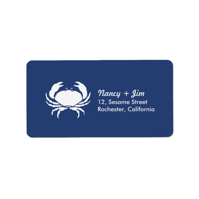 Crab Adressetikett (Framsidan)