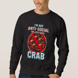 Crab Allergy, jag är bara anti Crab Lång Ärmad Tröja