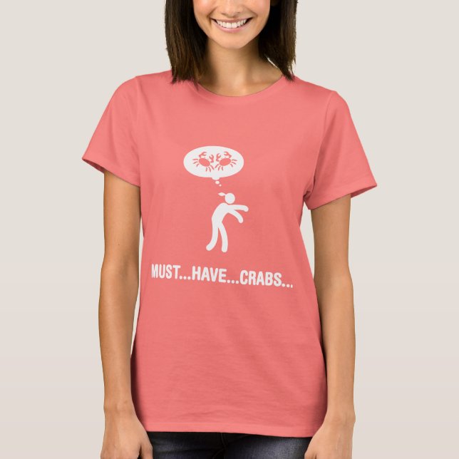 Crab Älskare Tee Shirt (Framsida)