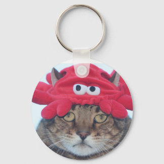Crab ansikte nyckelring
