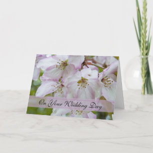 Crab Apple Blommars Blended Family Bröllop Kort