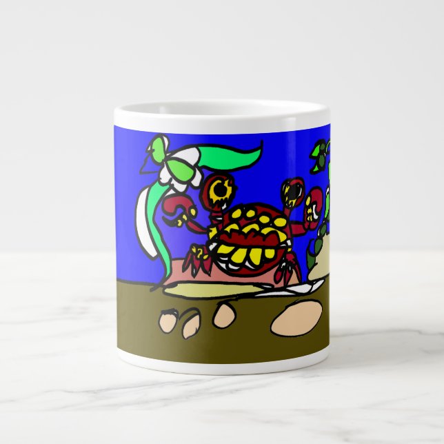 Crab art jumbo mugg (Framsidan)