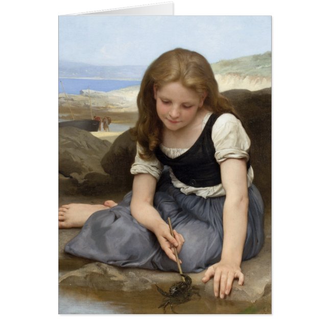 Crab av William-Adolphe Bouguereau Hälsningskort (Framsidan)