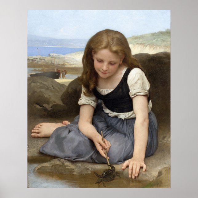 Crab av William-Adolphe Bouguereau Poster (Framsidan)