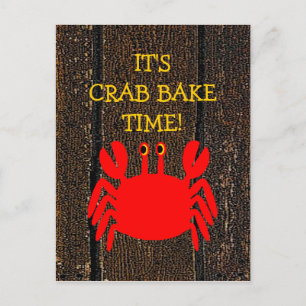Crab Bake! Inbjudan Vykort