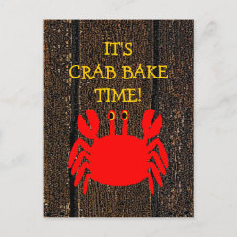 Crab Bake! Inbjudan Vykort