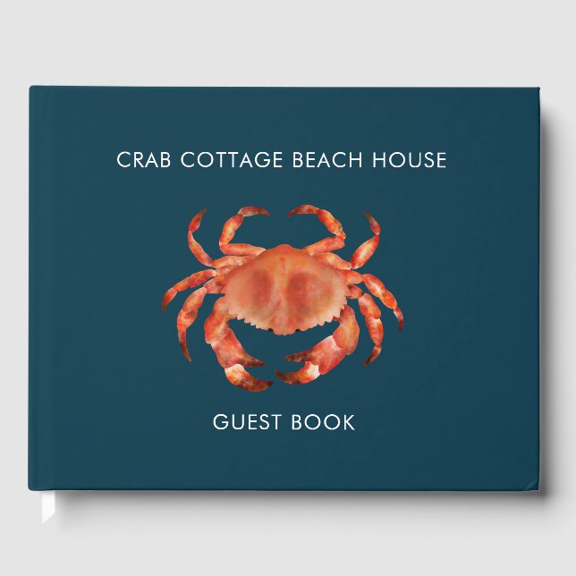 Crab Beach House Vacation Rental Guest Bok (Framsida)
