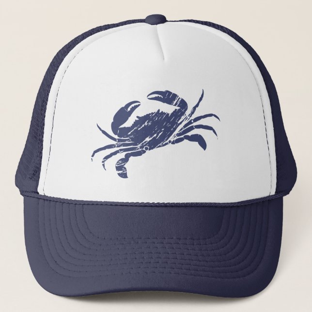 Crab Blue White Seafood Keps (Framsida)