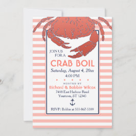 Crab Boil | Inbjudan till Anpassningsbar av marin