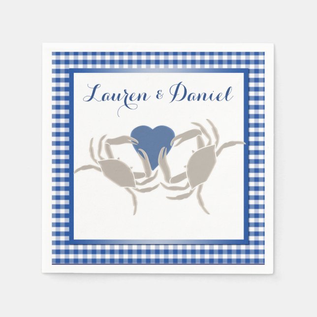 Crab boil party tema pappersservett (Framsidan)