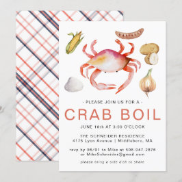 Crab Boil | Seafood Cookout Party-inbjudan Inbjudningar
