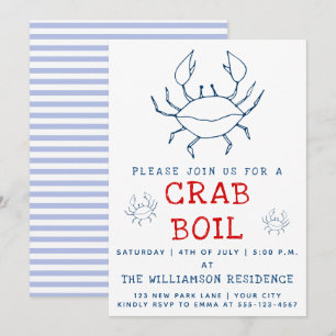 Crab Boil Sommarpartiets inbjudan