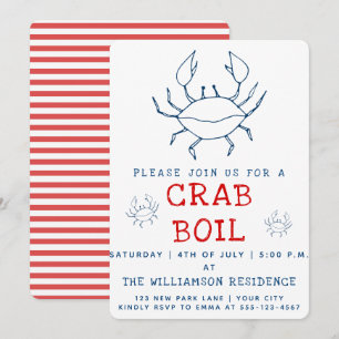 Crab Boil Sommarpartiets inbjudan