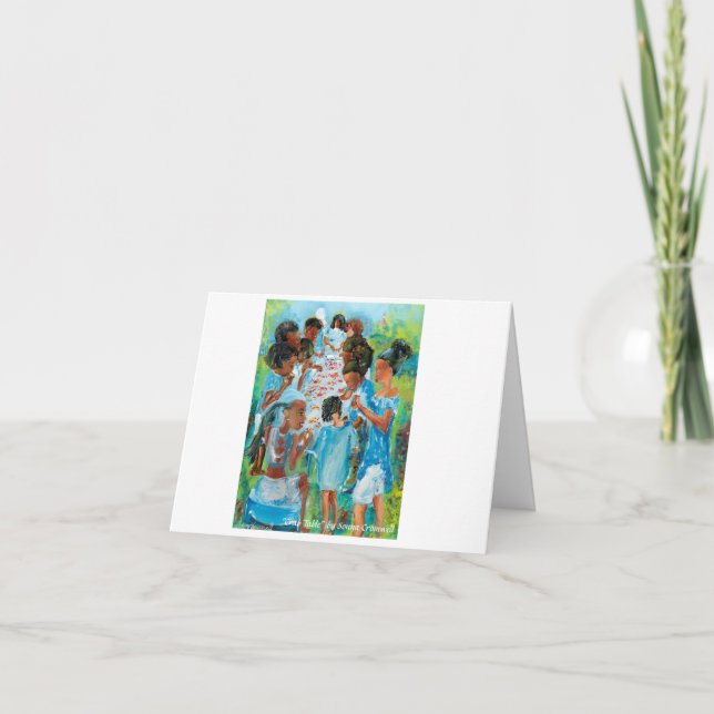 "Crab Bord"-mappat gratulationskort Kort (Framsida)