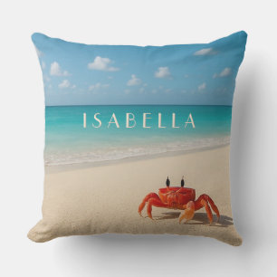 Crab by Kusten - Anpassad namnfyllning Kudde