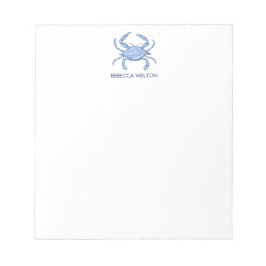 Crab Coastal Chic Note Pad Anteckningsblock