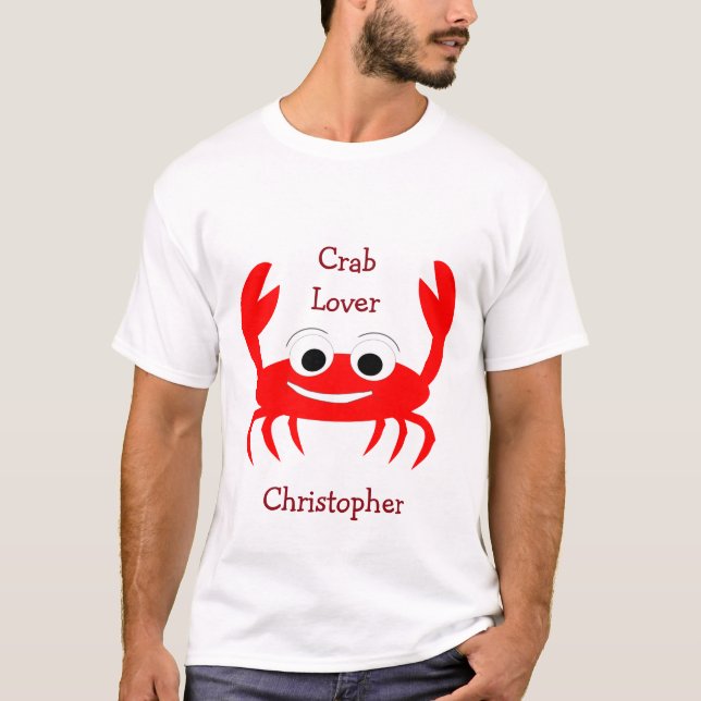 Crab Design T-Shirt (Framsida)