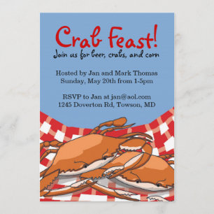 Crab Feast-inbjudningar Inbjudningar