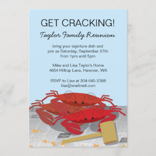 Crab Feast Party-inbjudan, Inbjudningar