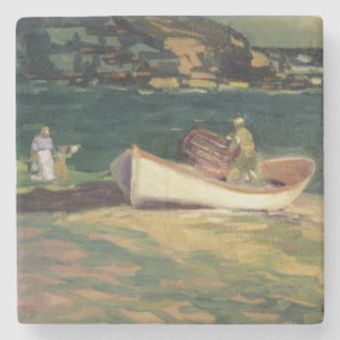 Crab Fisherman in Cape Elizabeth, Maine Stenunderlägg