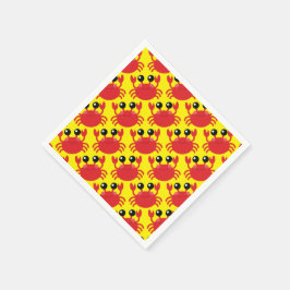 Crab Födelsedagsfest Beach Pappersservett