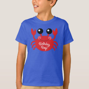 Crab Födelsedagsfest Beach T Shirt