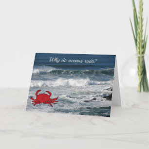Crab frågar: "Varför gör Oceans Roar?" Kort