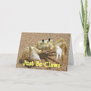 Crab-hälsningskort för Be-Klo Helgkort