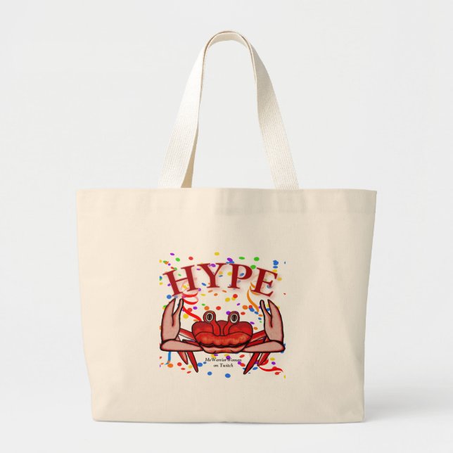 Crab Hype, MeWarriorWoman på Twitch Jumbo Tygkasse (Framsidan)