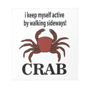 Crab I-Behållan är aktiv genom att gå på Sideways  Anteckningsblock