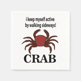 Crab I-Behållan är aktiv genom att gå på Sideways  Pappersservett