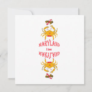 Crab i Maryland Kort