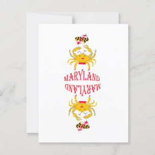 Crab i Maryland Vykort