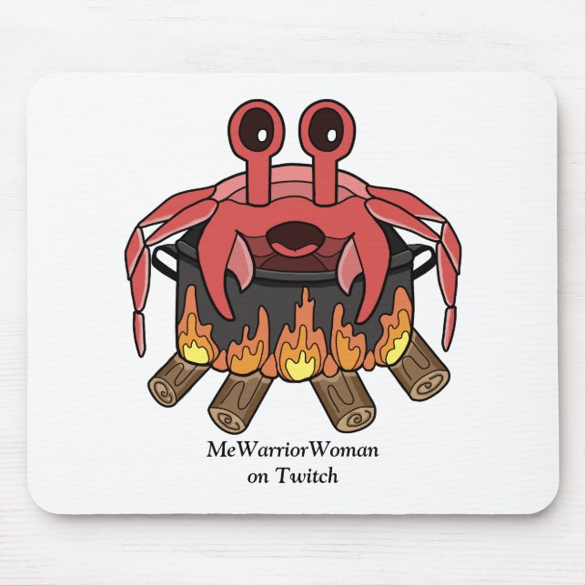 Crab in Pot, MeWarriorWoman på Twitch Musmatta (Framsidan)