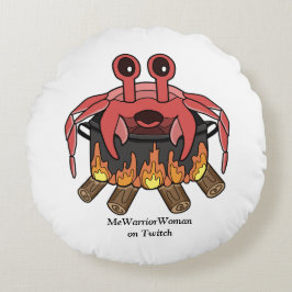 Crab in Pot, MeWarriorWoman på Twitch Rund Kudde