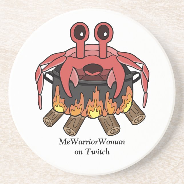 Crab in Pot, MeWarriorWoman på Twitch Underlägg (Framsidan)