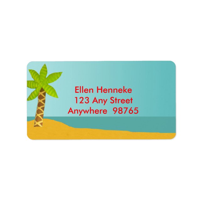 Crab Island Adressetikett (Framsidan)