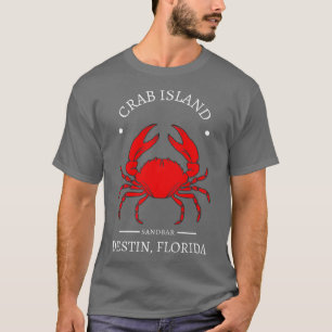 Crab Island Destin Florida Sandbar Souvenir T Shirt