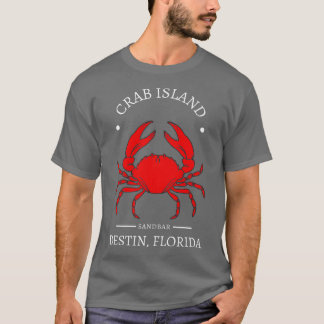 Crab Island Destin Florida Sandbar Souvenir T Shirt