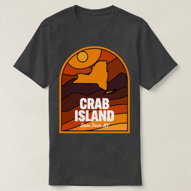 Crab Island State Park New York T Shirt (Design framsida)
