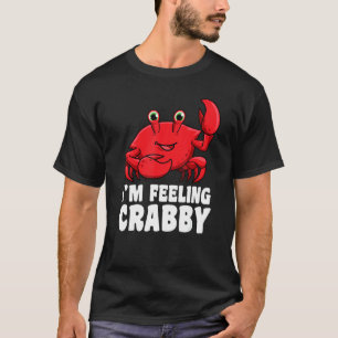 Crab jag känner Crabby Animal Pun T Shirt