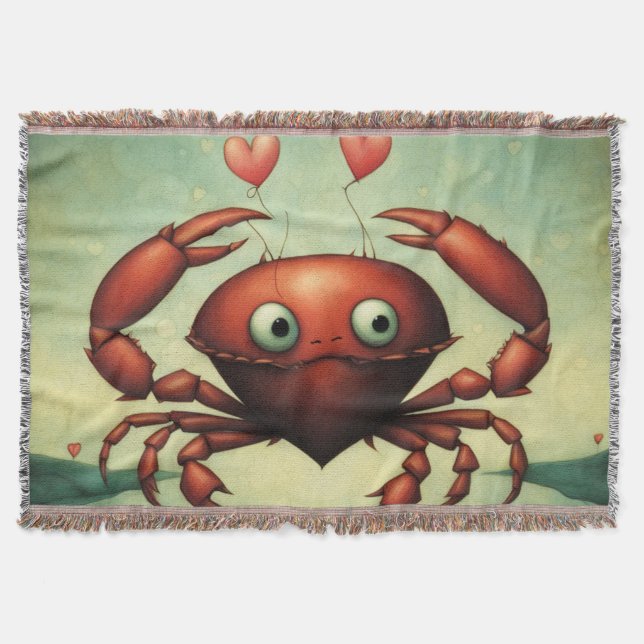 Crab Kärlek Filt (Framsidan)
