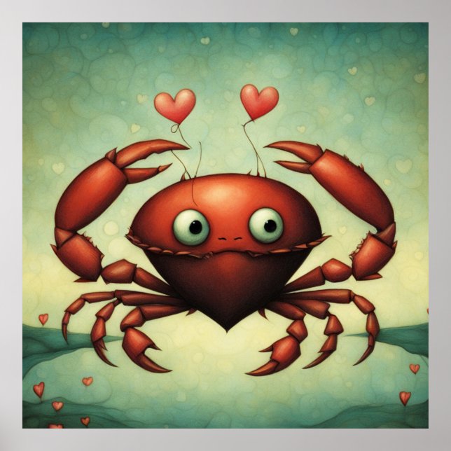 Crab Kärlek Poster (Framsidan)