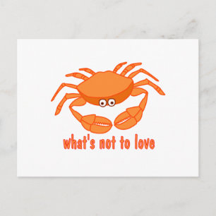 Crab Kärlek Vykort