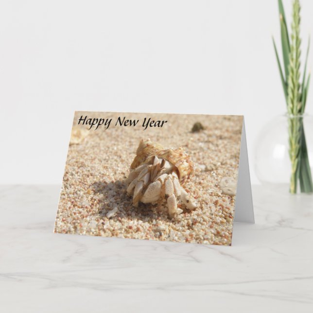 Crab-kort för gott nytt år helgkort (Framsida)