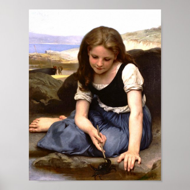 Crab Le Crab 1869 William Adolphe Bouguereau Poster (Framsidan)