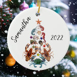 Crab Lobster Julgran Crustacean Julgransprydnad Keramik<br><div class="desc">Den här designen kan vara personlig om du väljer Redigera design. Du kan också överföra till andra objekt. Kontakta mig på colorflowcreations@gmail.com eller använda alternativet chatta överst på sidan om du vill ha den här designen på en annan produkt eller behöver hjälp med den här designen. Se mer av mina...</div>